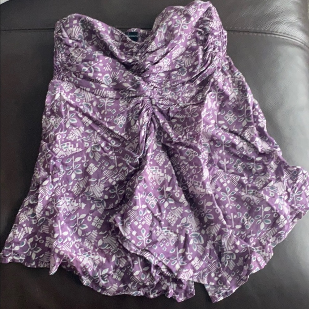 Moda International strapless sweetheart top